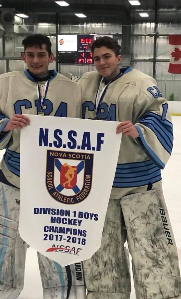 19Cheetahs's tweet image. 2017-18 Cheetahs Tandem! Zach Nauss and Nick Bowers combined 1.00 GAA over 5 games in Provincial tournament with 3 Shutouts.
#c4l #provs