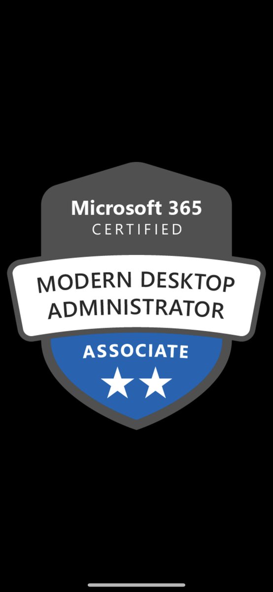 WalaaMal's tweet photo. There is no better satisfaction than achievement ❤️🙏🏻

After I  passed Microsoft MD-100 Windows 10 Exam, I set to my self a new goal, to become “  Microsoft 365 Certified: Modern Desktop Administrator Associate “.

الحمدلله دائماً و أبداً ❤️🙏🏻 https://t.co/pZY6zx2RRY