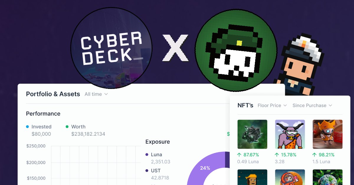 TheScoutsNFT's tweet photo. GM dear Scouts! @CyberdeckMoney, an upcoming interface for Terra, has provided us 3x WL spots for their upcoming mint! In order to participate you must:

1⃣ Follow @CyberdeckMoney and @TinyScoutsNFT 
2⃣ Like and RT this tweet!

winners will be announced on Monday! GL 🤞 https://t.co/06uBLk48he