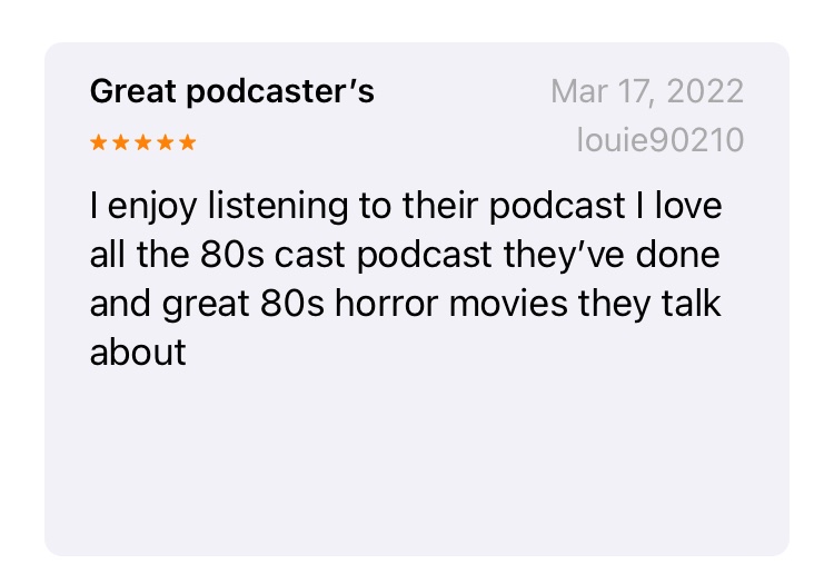 Thank you <a href="/LouieTango/">Louie tango</a> for the nice review! We 💜 you!!