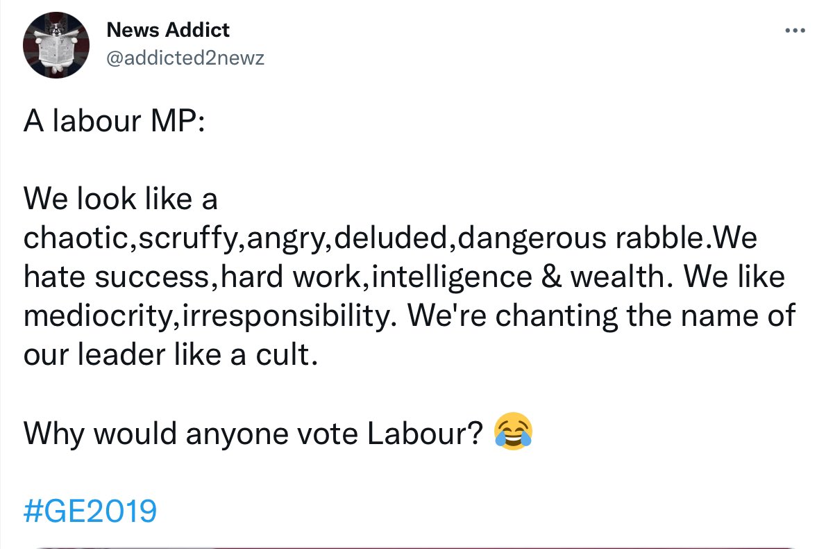 TevezMum's tweet photo. @SpitfireVC I’m glad that you acknowledge that you are a Tory enabler in your bio. At least you are self aware.

You don’t have to hate success to be left wing, you know https://t.co/VnVAbvz6R1