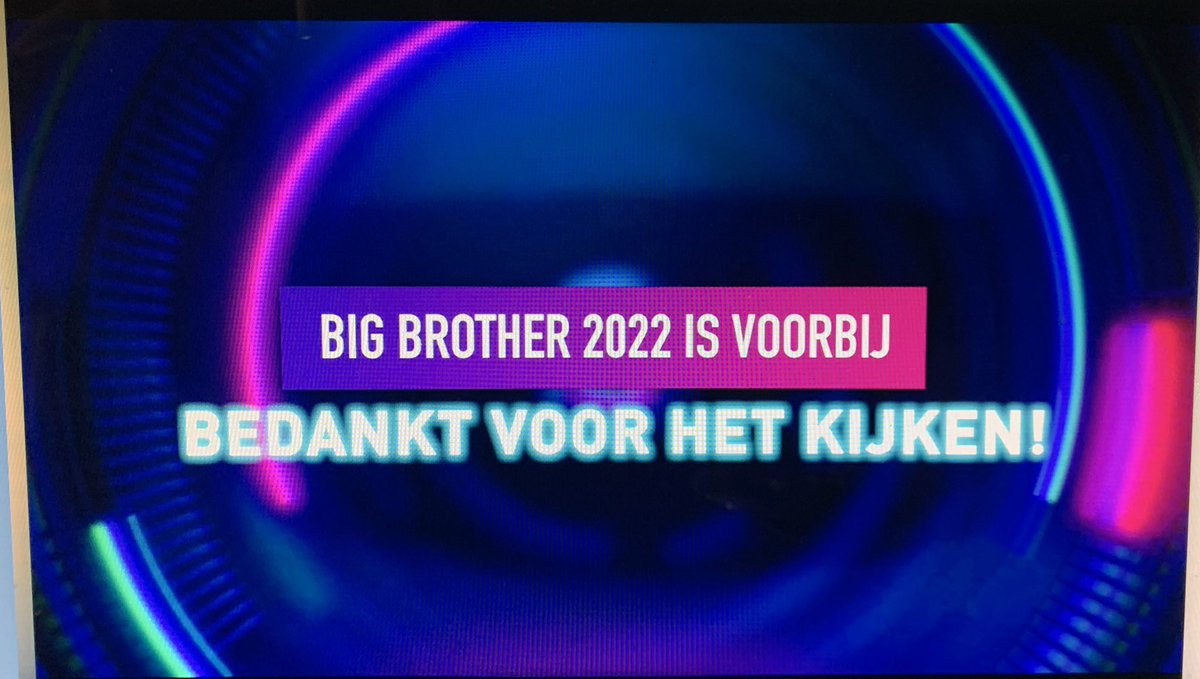 Wat een mooi einde ..! bedankt iedereen  #bigbrothernlbe