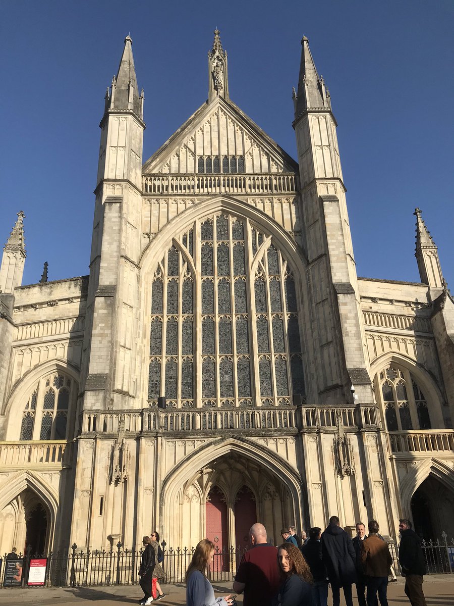 Winchester Cathedral, and the well known grave of Thomas Thetcher who died of a fever after drinking ‘Small Beer’ instead of strong. <a href="/WinCathedral/">Winchester Cathedral</a>