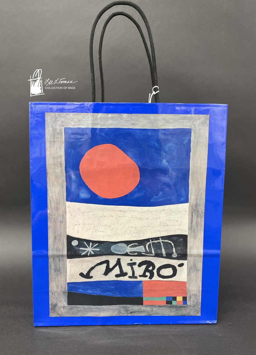 96/365: This gouache, oil, and ink poster was originally created by Joan Miró to promote an exhibit of his work at Galerie Maeght in Paris in 1953. Today it resides in the collection at the Museum of Modern Art. This bag dates to a Miró exhibit the MOMA held in 2019. 