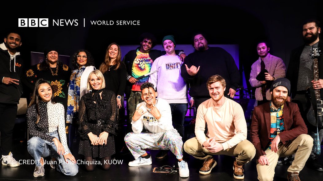 This weekend, Arts Hour on Tour is in Seattle exploring what makes the city so innovative

Featuring <a href="/NikkiBedi/">Nikki Bedi</a>, <a href="/TracyRector/">TracyRector</a>, <a href="/PlutonForEver/">Bonnie Ross</a> aka Bonnie Ross &amp; poet <a href="/ClaudiaC_L/">Claudia Castro Luna</a> 

Music from <a href="/holliswongwear/">hollis</a> &amp; <a href="/MarshallLawBand/">Marshall Law Band</a>, comedy from <a href="/tophermejia/">Chris Mejia aka The New Clipse Album Saved Me</a>
bbc.in/3iEPD3u