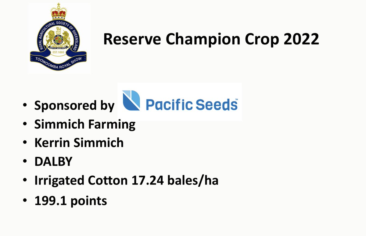 Congratulations to the Reserve Champion!!