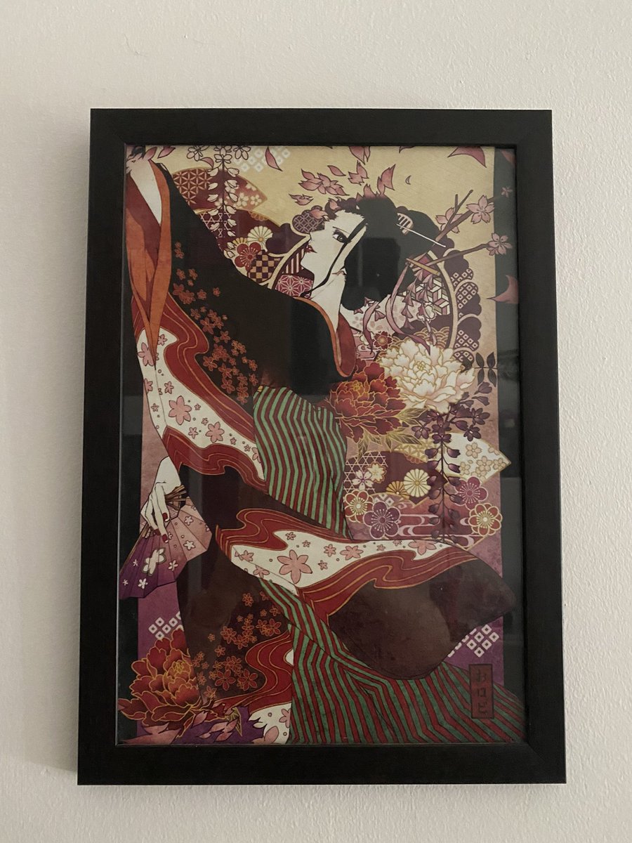 FatimaRetta's tweet photo. Por fin mi cuadro de Nico Robin de One Piece ❤️🔥 #OnePiece #NicoRobin #MissAllSunday #Orobi #Geisha #WanoKuni https://t.co/UASNUlQfLS