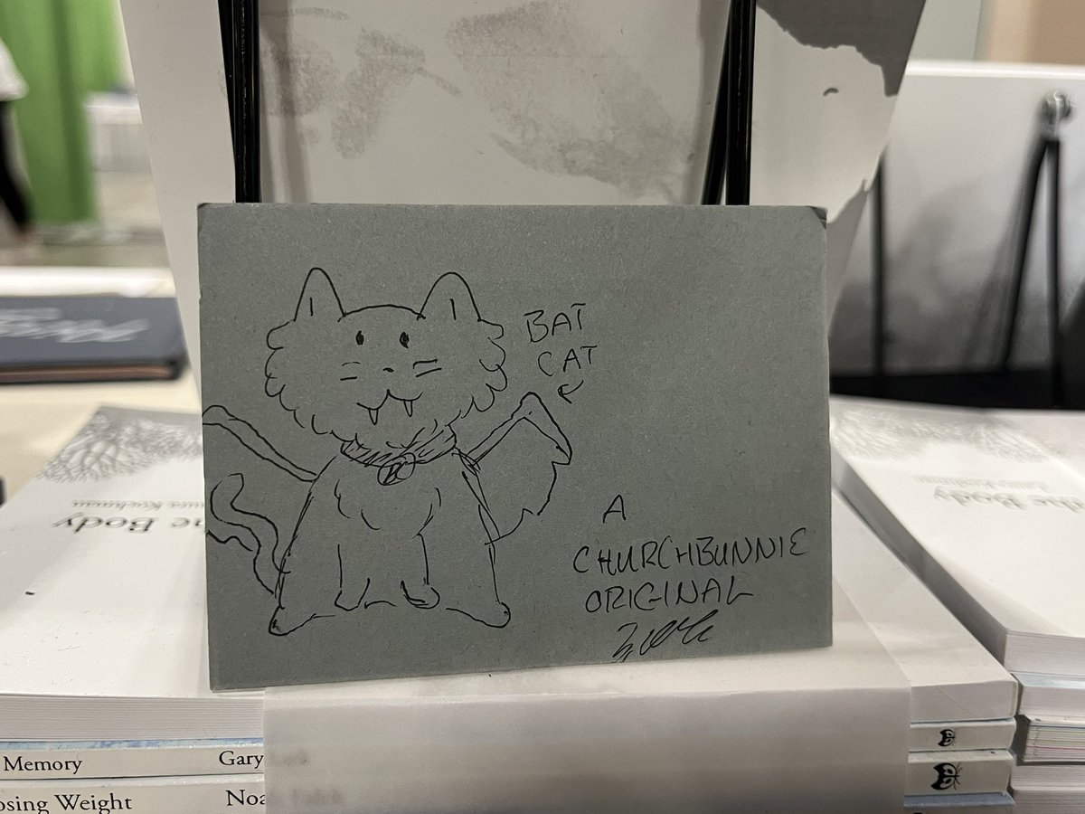 BatCatPress's tweet photo. So sad to say goodbye, but so happy to have seen you all! We can’t wait to see you all at the next #AWP, and we’ll miss you until we do! https://t.co/XYWqNBpwEK