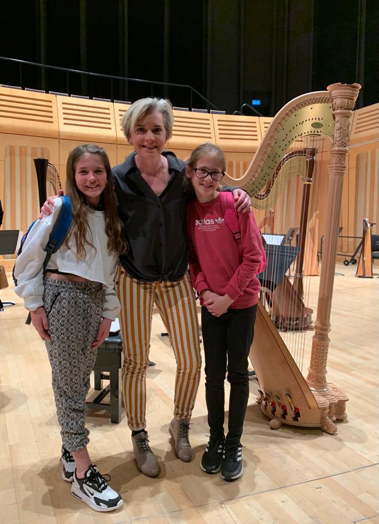 katehall_29's tweet photo. Fantastic experience for these 2 young ladies at the Harp Day held in the @RWCMD. To top it off they got to learn and play alongside the fantastic Welsh harpist @CatrinFinch  @jody_s5 @Ysgol_y_Castell @Craig_A_Hall https://t.co/aAJ3e87V1m