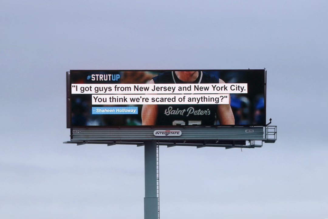 Steven Fulop (@stevenfulop) on Twitter photo Billboards up all over #NJ - we couldnโt be prouder <a href="/PeacocksMBB/">Saint Peter's Men's Basketball</a> Billboards up all over #NJ - we couldnโt be prouder <a href="/PeacocksMBB/">Saint Peter's Men's Basketball</a>