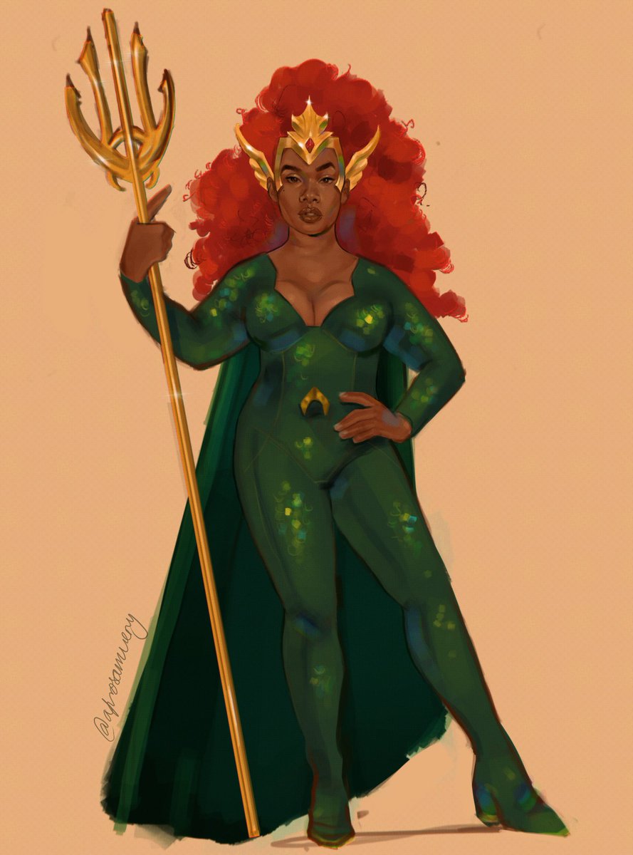 afr0samucry's tweet photo. Thursday concept sketches of Precious Lee as Mera courtesy of @//gatekeeprhottie https://t.co/TjhHNLtb5J