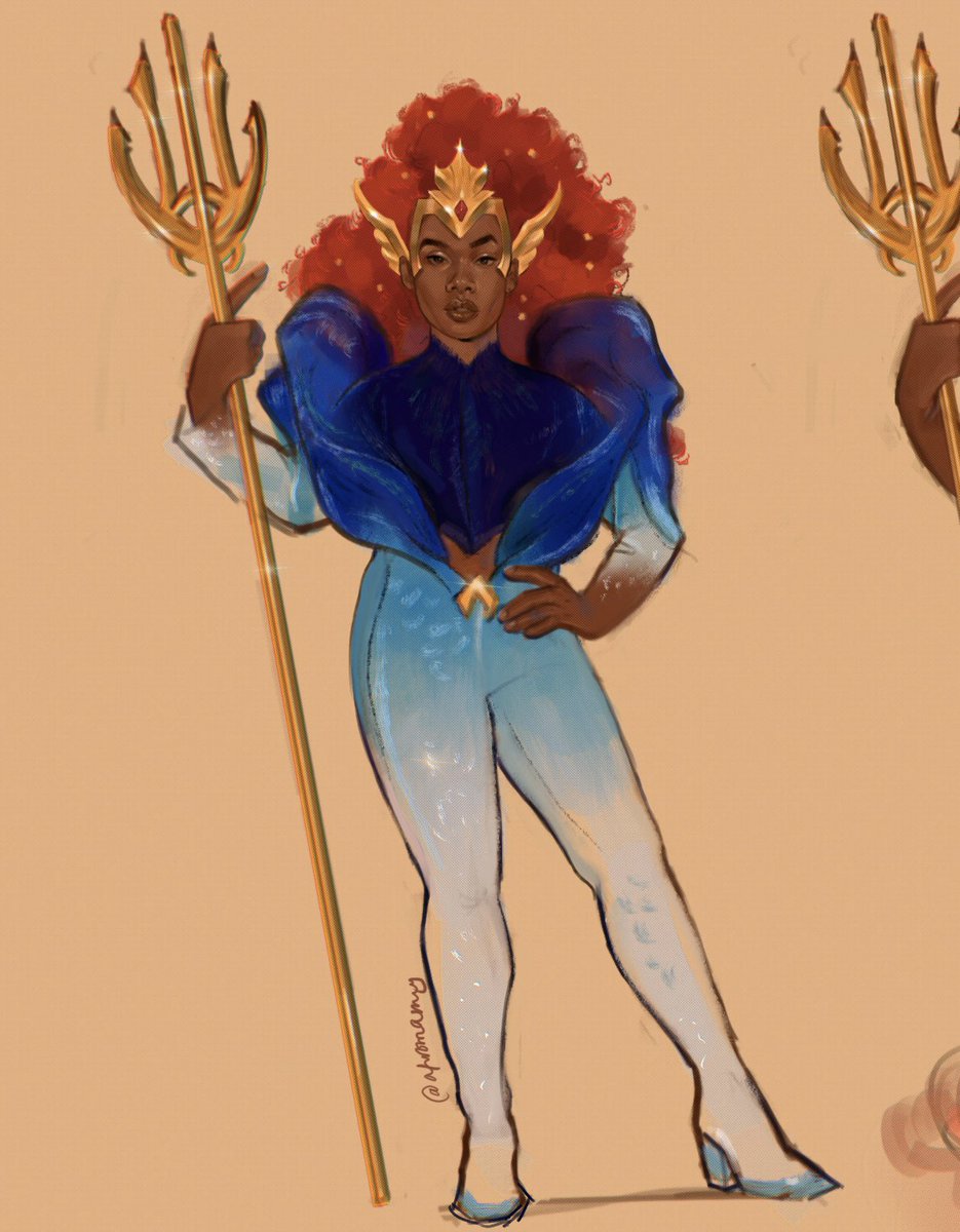 afr0samucry's tweet photo. Thursday concept sketches of Precious Lee as Mera courtesy of @//gatekeeprhottie https://t.co/TjhHNLtb5J