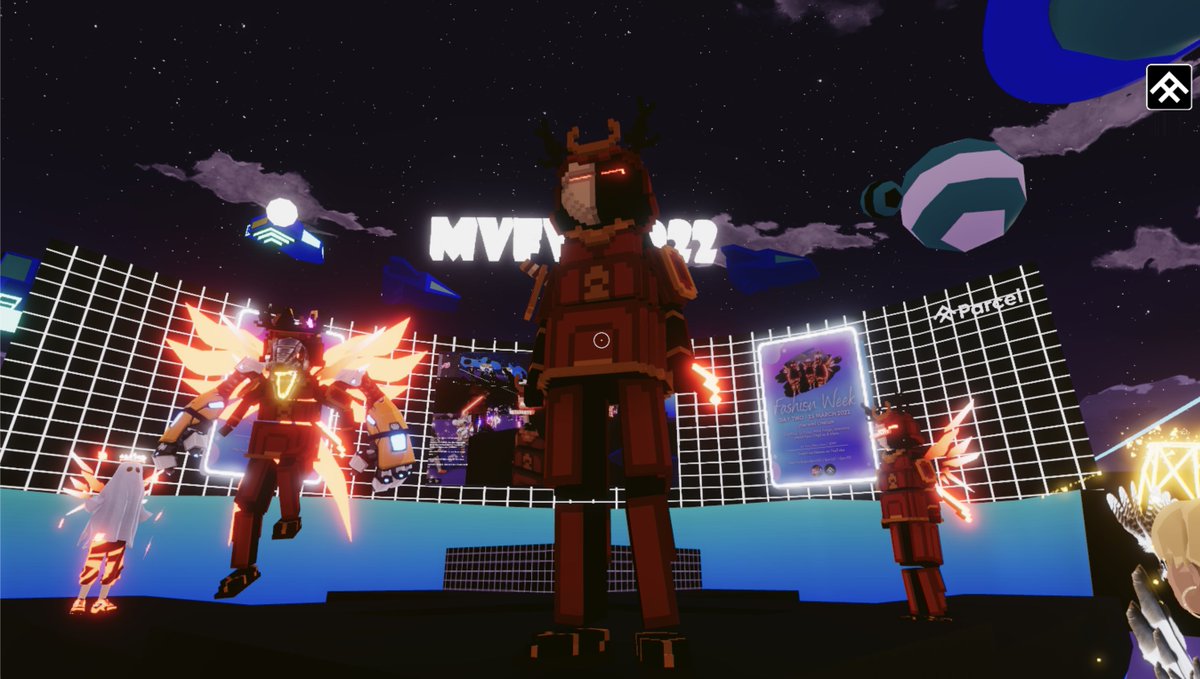 mprincessmaya's tweet photo. The Party Samurai is on! 
📍 #Decentraland: MVFW 2, 17 

@MetaPartyDCL @DJTRAXNFT @bufalomusic
#Metaverse #meta #MVFW #MVFW22 #digitalfashion #metafashionweek #metapartydcl https://t.co/Q208QCe6Jz