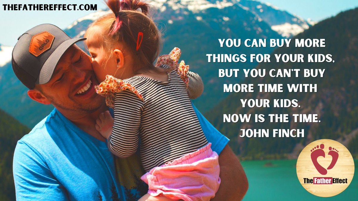 You can buy more things for your kids, but you can't buy more time with your kids. Now is the time. #TheFatherEffect bit.ly/2Vb1RIo