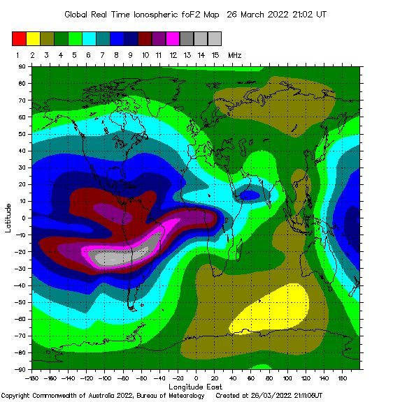 Global Optimum NVIS Frequency Map Based Upon Hourly Ionosphere Soundings via https://t.co/6WcAAtii2W #hamradio https://t.co/HOIx31VBON