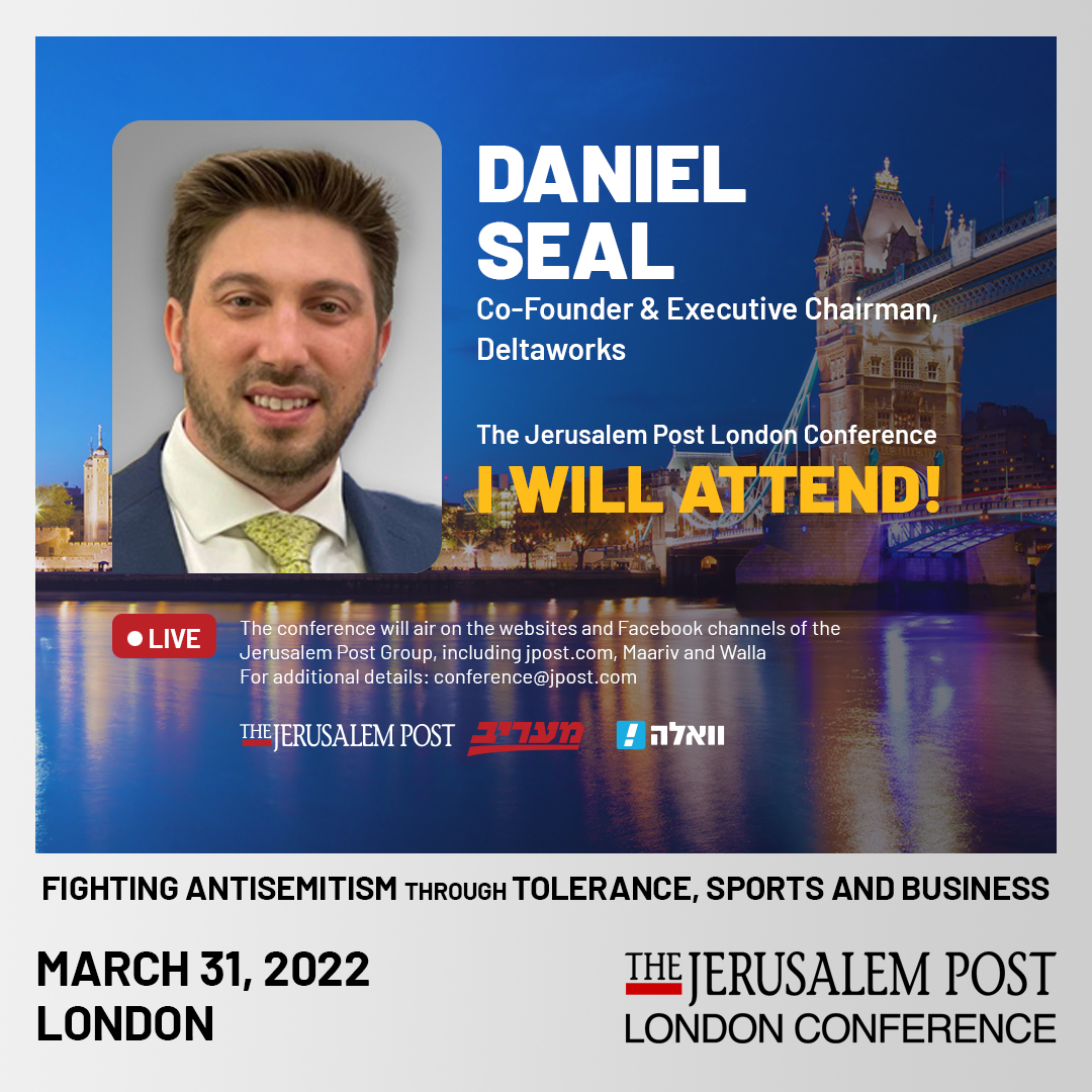 The Jerusalem Post (@jerusalem_post) on Twitter photo Join <a href="/DannyGSeal/">Daniel Seal</a>, co-founder and executive chairman of Deltaworks, at The Jerusalem Post London Conference to discuss the ventures bringing about a better tomorrow.
𝗙𝗼𝗿 𝗺𝗼𝗿𝗲 𝗶𝗻𝗳𝗼 𝗮𝗻𝗱 𝘁𝗶𝗰𝗸𝗲𝘁𝘀 >>congress.jpost.com Join <a href="/DannyGSeal/">Daniel Seal</a>, co-founder and executive chairman of Deltaworks, at The Jerusalem Post London Conference to discuss the ventures bringing about a better tomorrow.
𝗙𝗼𝗿 𝗺𝗼𝗿𝗲 𝗶𝗻𝗳𝗼 𝗮𝗻𝗱 𝘁𝗶𝗰𝗸𝗲𝘁𝘀 >>congress.jpost.com