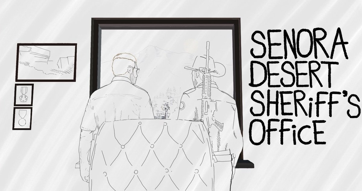 dRA1N3D_7's tweet image. SDSO, Sheriff Domenic Torettie played by @mantistobagan4 and the undersheriff Rocko Columbo played by @Dogbertrp