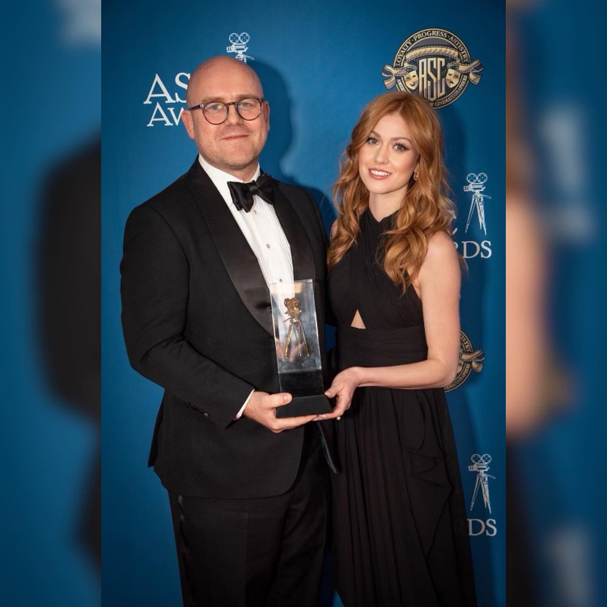 Kat_McNamara's tweet image. Such an incredible night at the #ASCAwards. So inspiring to be surrounded by the cinematographers who create the magic and vision of the films we. Thanks #AmericanSocietyofCinematographers for having me present. Thank you to @MichaelGoi for always believing in me #ASC