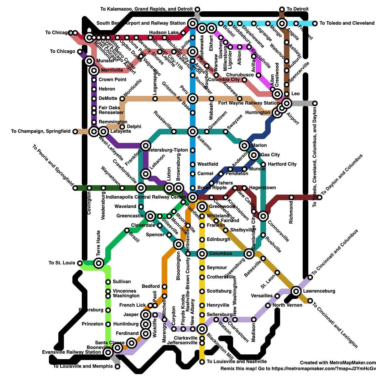 Metro/Light Rail Map : r/indianapolis