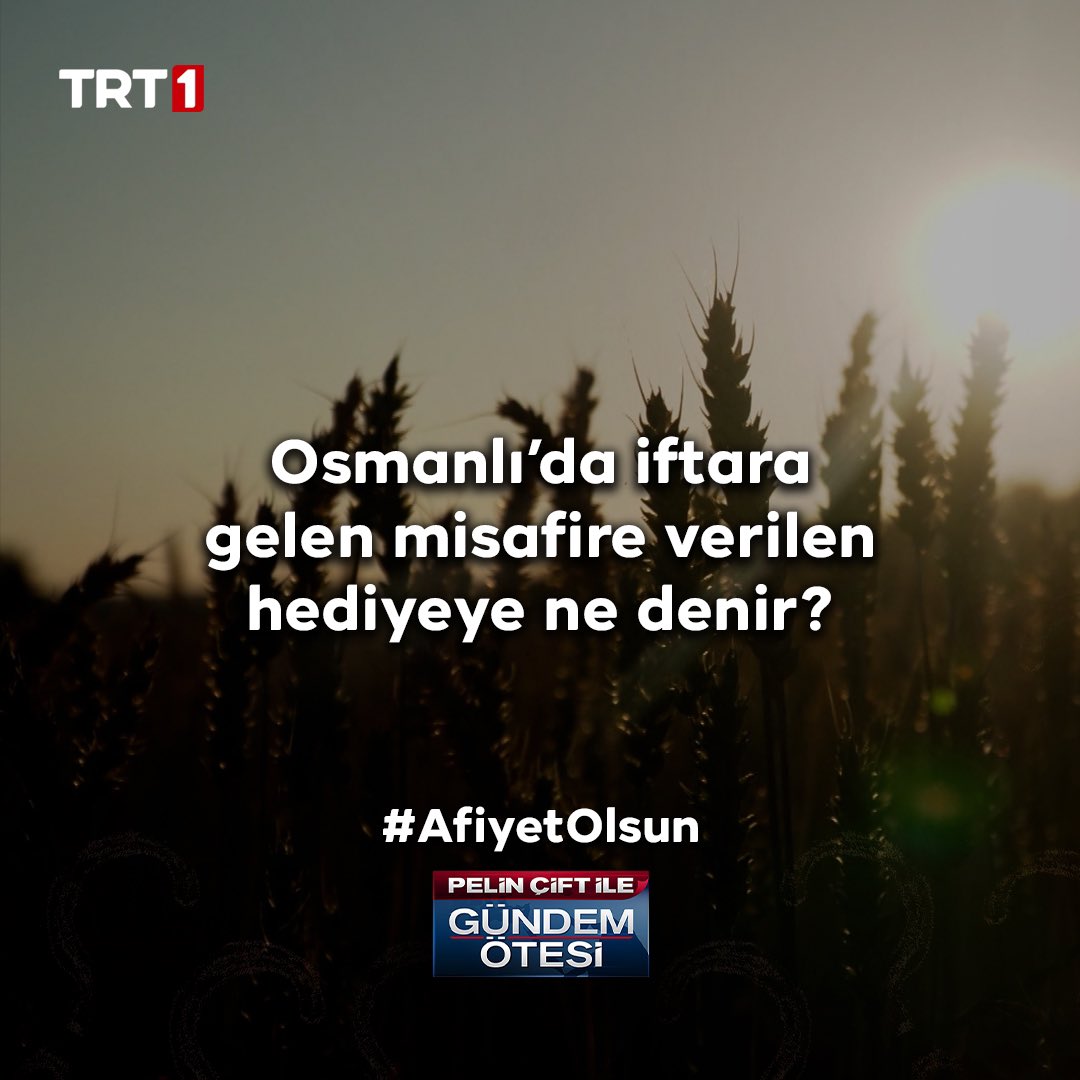 Cevaplarınızı #AfiyetOlsun etiketiyle bekliyoruz.