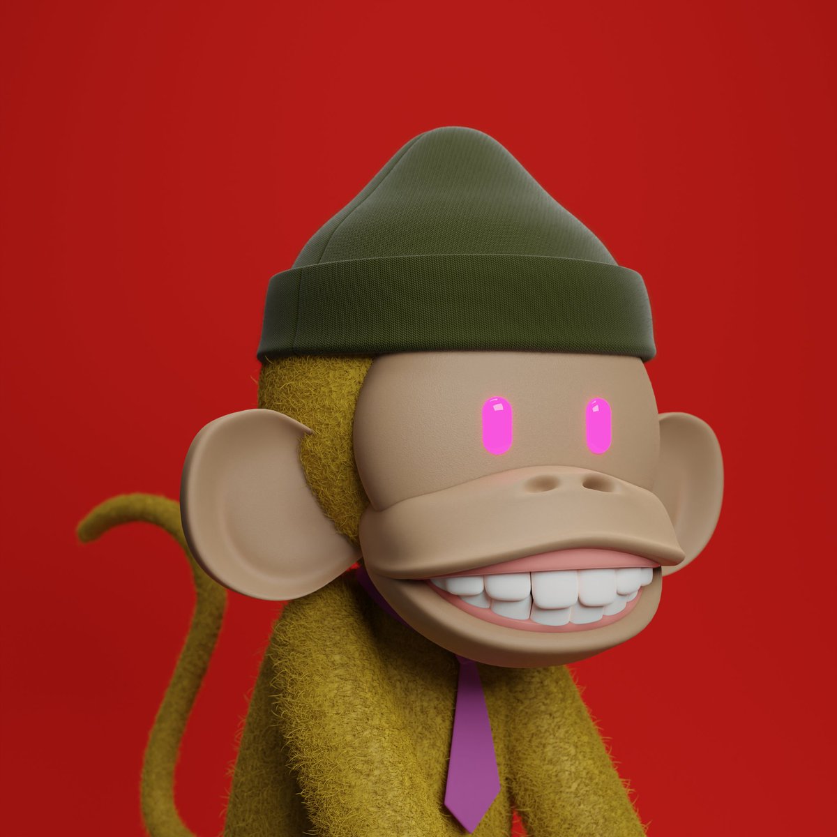 generalbones17's tweet image. Saw another pink eyed beanie monke near the floor and had to get him a brother @MonkeRejects