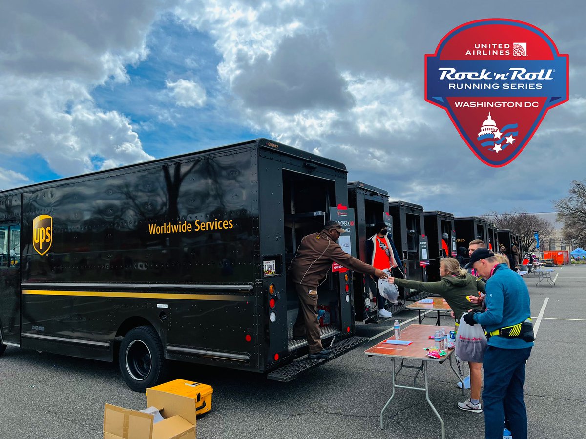 It’s was a busy day in DC as @UPS supports the #RocknRollMarathonDC with the logistics of securing & delivering personal property for nearly 10,000 enthusiastic runners! @ChesapeakUPSers