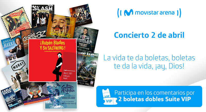 MovistarCo's tweet photo. El @MovistarArenaCo  se pone en modo salsa. 🎶 Te damos boletas dobles Suite VIP. 🎵 Menciona en los comentarios a las personas con las que te gustaría ir y si te responden “A gozar en el #MovistarArena” 💃🕺 podrías recibir tus boletas. 🤜🤛 Términos 👉 https://t.co/8IzXeqmpPq https://t.co/fvv21QEYyy