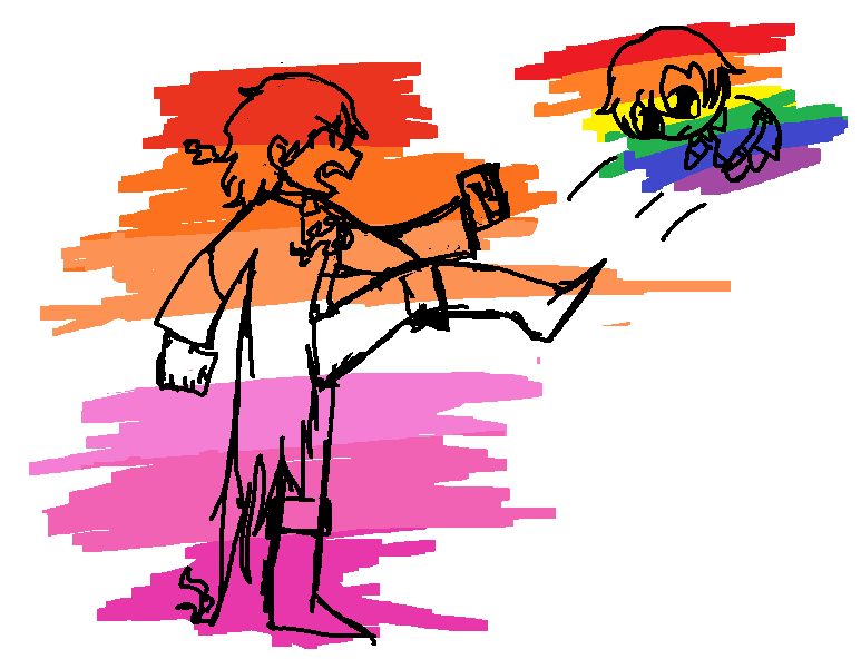 heres the actual bday gift i was too lazy to draw arn properly