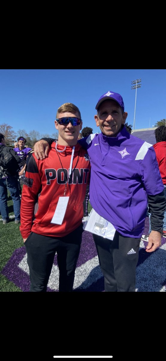 EvanRoach14's tweet photo. 🟣⚪️ Had a great time at Furman for Junior Day!! Cant wait to get back down there! Thank you @CSpangDB @Antonio_Wilc for having me! @PaladinFootball 🟣⚪️ https://t.co/H1dR9V2nly