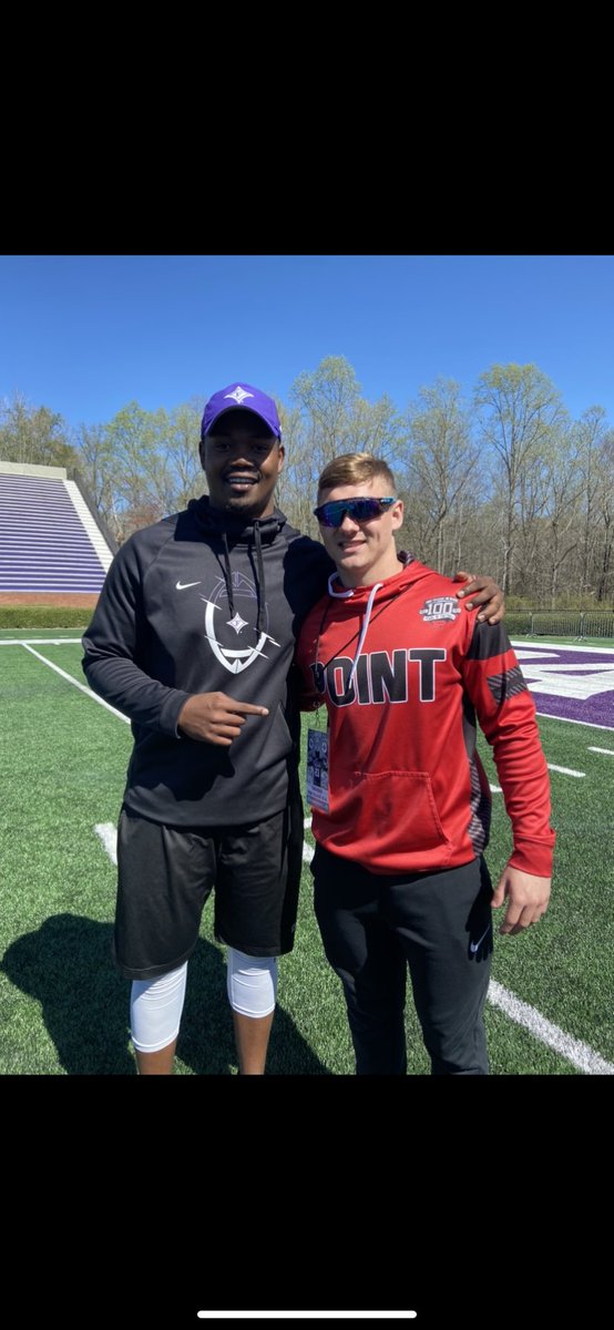 EvanRoach14's tweet photo. 🟣⚪️ Had a great time at Furman for Junior Day!! Cant wait to get back down there! Thank you @CSpangDB @Antonio_Wilc for having me! @PaladinFootball 🟣⚪️ https://t.co/H1dR9V2nly