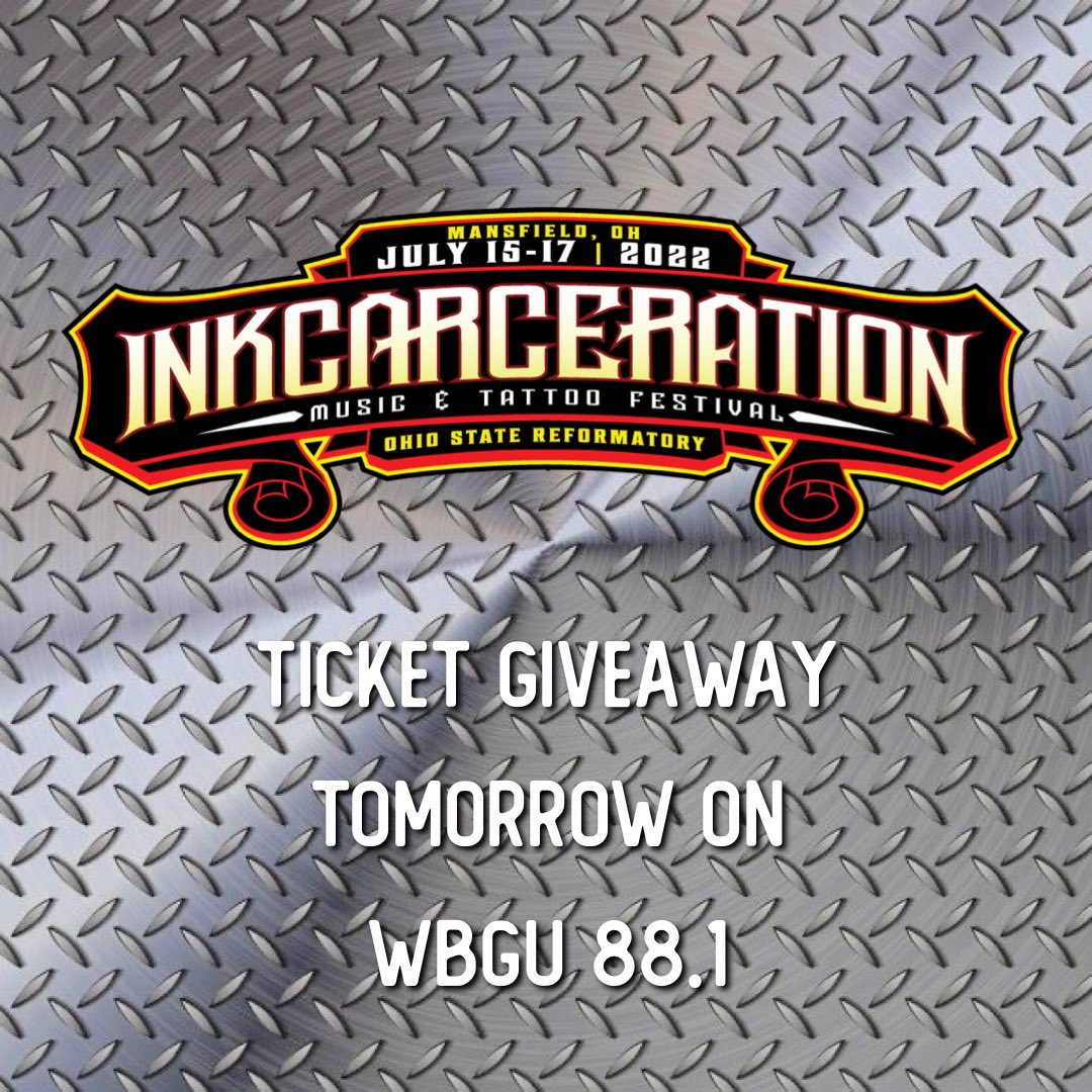 Our ticket giveaway is tomorrow! Don’t forget to tune in from 4 - 5 for a chance to win 🎸