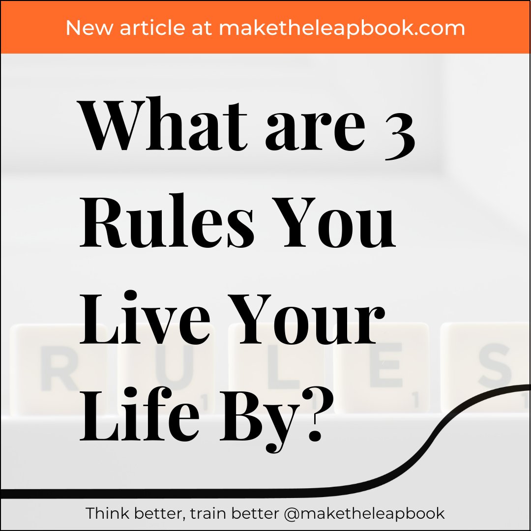 maketheleapbook's tweet image. My latest article was inspired by a question I got in a text message: what are 3 rules you live your life by?

Read why these rules work for me👇

maketheleapbook.com/blogs/news/wha…

#maketheleap #3rules #threerules #liferules #livelifebetter