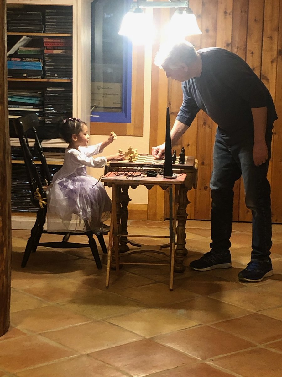 markherman54's tweet image. Chess training continues, she thinks I’m improving.