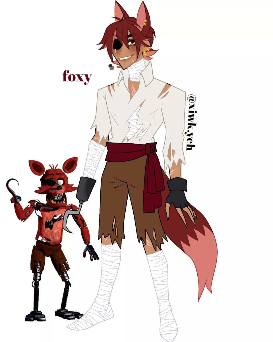 Fnaf Withered Foxy Human