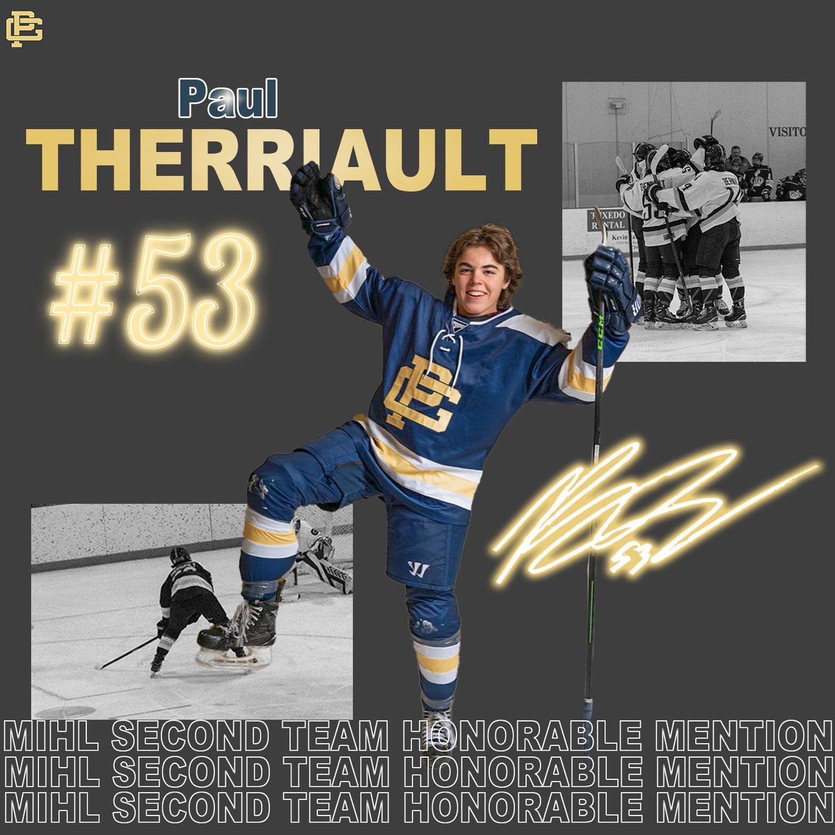 Congratulations to our MIHL South Division Second Team Honorable Mention award winners!