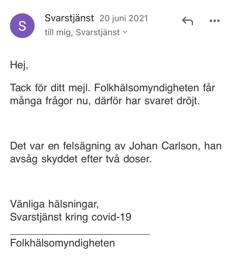 sannahult's tweet photo. FHM har mörkat ”misstag” tidigare genom att inte gå ut offentligt med rättningar av felsägning eller inkompetens. 

Själv fick jag svar på en mkt viktig fråga efter drygt 3 veckor. Ingen offentlig rättning gjordes. Skandal. https://t.co/ZGjDC72XSB