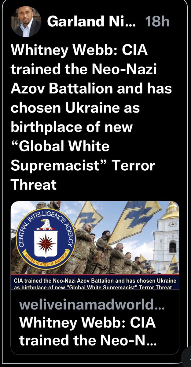 RealGeorgeWebb1's tweet photo. In March 2020, I am on record with CNN saying Azov was involved in China with the initial spread of pathogens like CoronaVirus in Wuhan and Hong Kong under NATO supervision. Not looking so far fetched now with the discoveries of Azovstal. https://t.co/4VPD208S8u