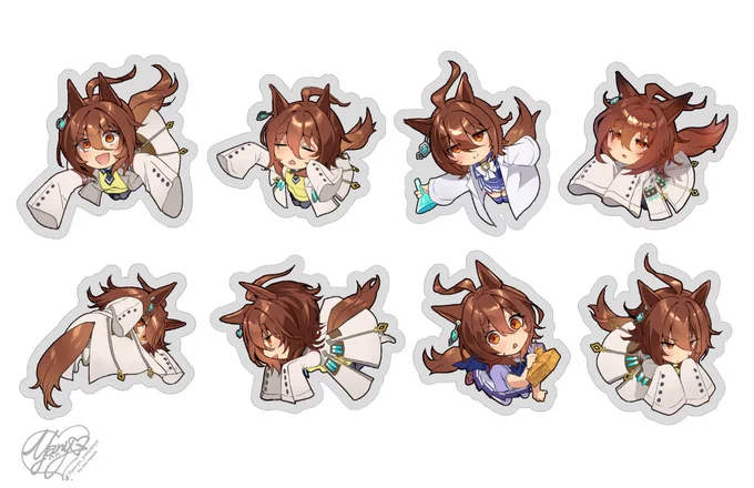 表紙で使ってたミニキャラ集合体を分割して欠けてるとこ継ぎ足してあそんでた(途中です) 