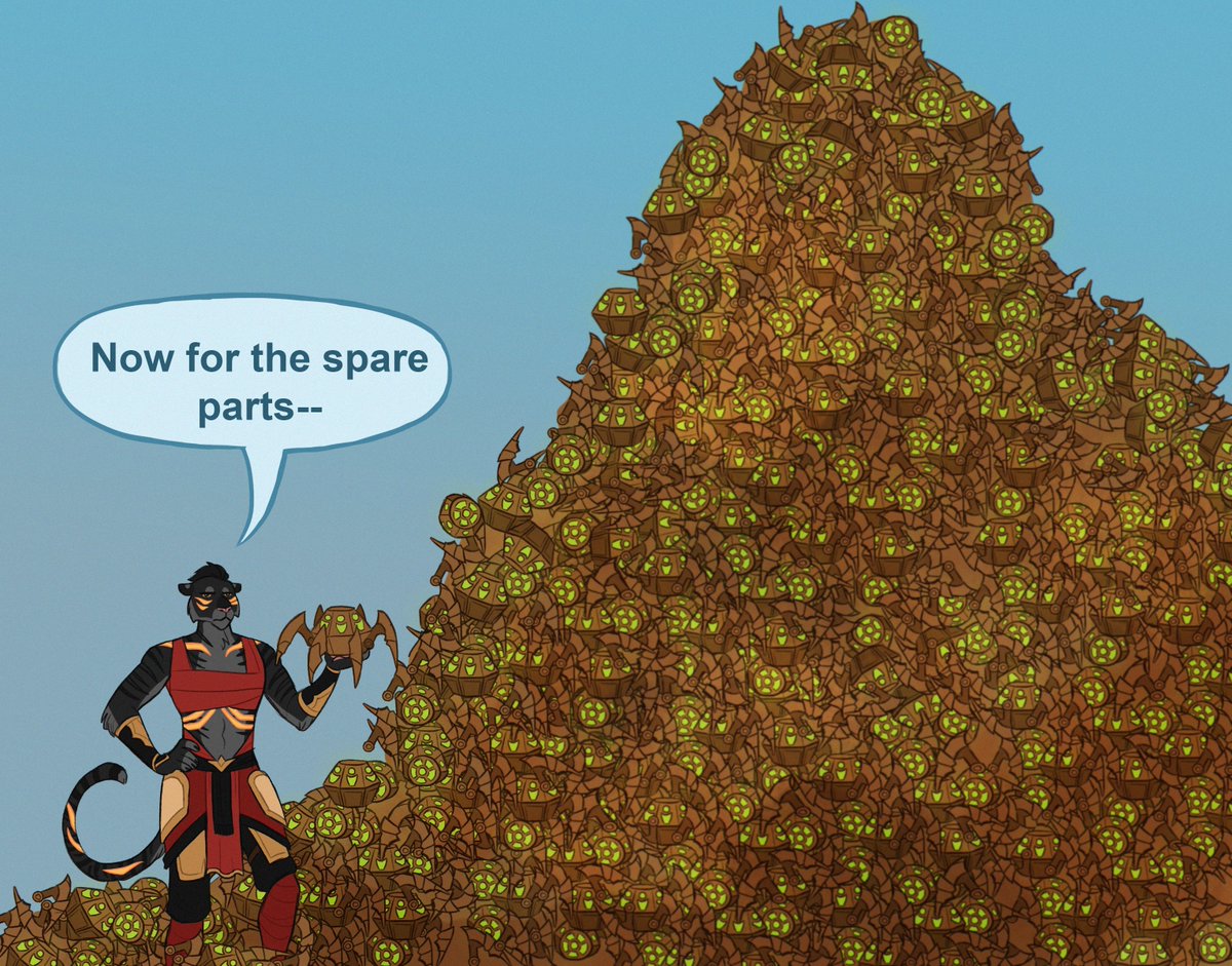 skymagpieart's tweet image. Happy #ESO Anniversary everyone, we are only three days in and there's a lot of legs......so many legs....
#ESOFam