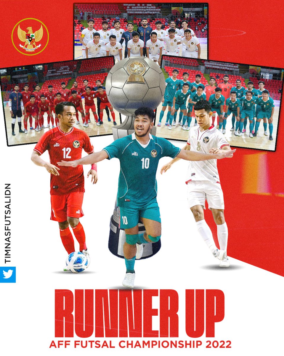 timnasfutsalIDN's tweet photo. KALIAN SUDAH BERJUANG, TERIMAKSIH PARA PUNGGAWA TIMNAS FUTSAL. 

#AFFFutsalChampionship2022 
#TimnasDay 
#TimnasFutsal https://t.co/Cljdm8GNiw