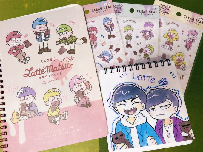 ※カラ一要素あり
セリアのLatte松が可愛くて描いた 