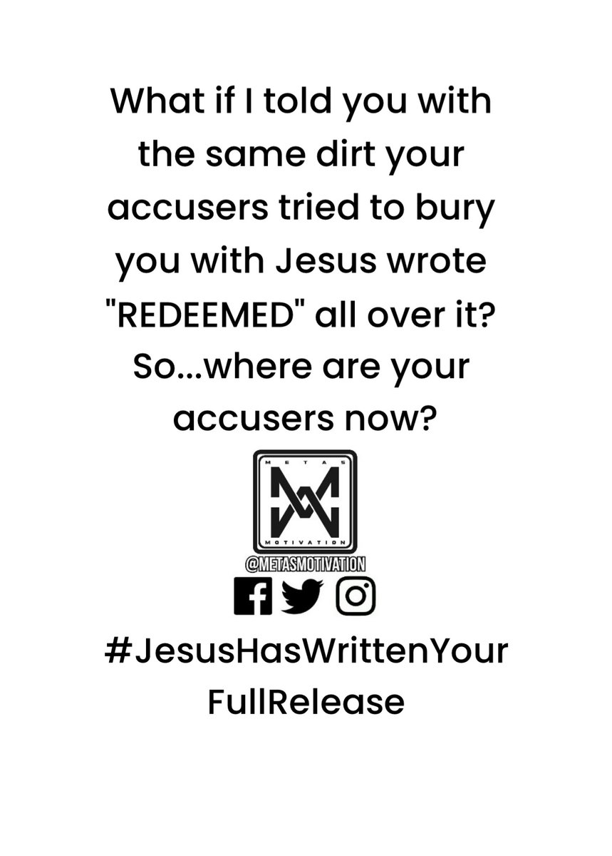 MetasMotivation's tweet photo. #Sunday #Inspiration #Spiritual #God #Motivation #Blessed #New #QOTD #MetasMotivation #Miracles #Breakthough #Jesus #Saved #Grace #Mercy #Love #Encouragement #Mindset #Positive #Affirmations #RealTalk #PropheticWord #Victory #Toxic #Peace #Happiness #Wellness https://t.co/Wfd8sUbJic