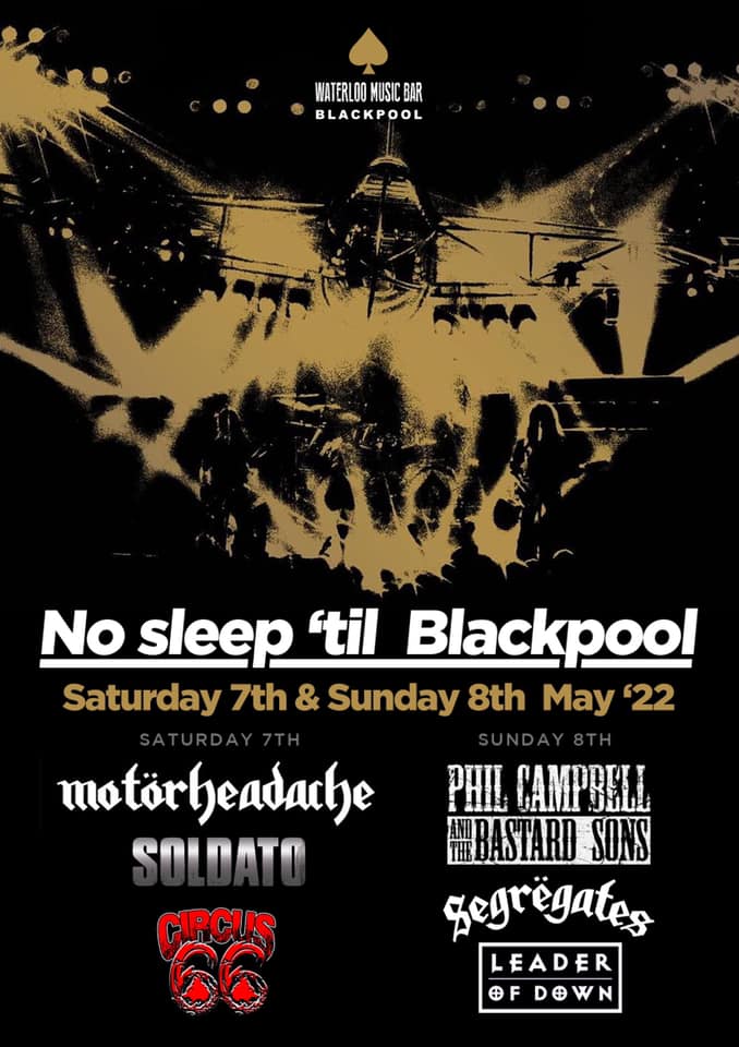 Segregates_band's tweet photo. The next 2 Rock n Roll shindigs. Blackpool is sold out I think, but tickets are available for the Metal punks unlucky night out in York!
#motorhead #metalpunk #segrëgates #leaderofdown #philcampbellandthebastardsons #venomwolf https://t.co/5ukOCvPCY5