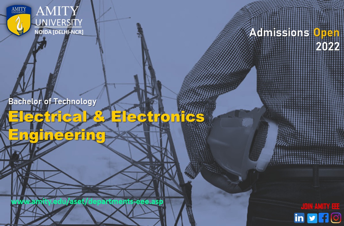 RajkumarViral's tweet photo. @Amity_EEE Enrol in our Bachelor of Technology in Electrical &amp; Electronics Engineering programme.
For additional details visit:
https://t.co/Nn0w2DqkBZ, 
https://t.co/56EPVEJ39d
https://t.co/Vg6HKxmMTV
https://t.co/P7rgkRM8Pq
@amity_eee @AmityUni #admission2022 #electrical https://t.co/Au6zwQeMKb