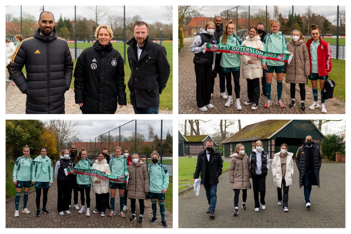 cpdfootball's tweet photo. A few snaps from our visit to the Germany WNT (@DFB_Frauen) camp ahead of the @FIFAWWC Qualifiers. I would like to thank the German FA (@DFB) on behalf of our club, @FSV_Guetersloh, on welcoming our delegation.
#DFBFrauen WIR #IMTEAM #FSVGT #CPDFootball
Fotos: Alexander Ness https://t.co/c4HJQUSSP4