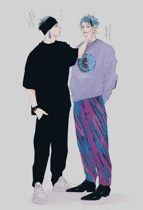 あの時のkmdさんの衣装がフのセンスでジェに着せたみたいと思った絵(フロジェイ風味) 