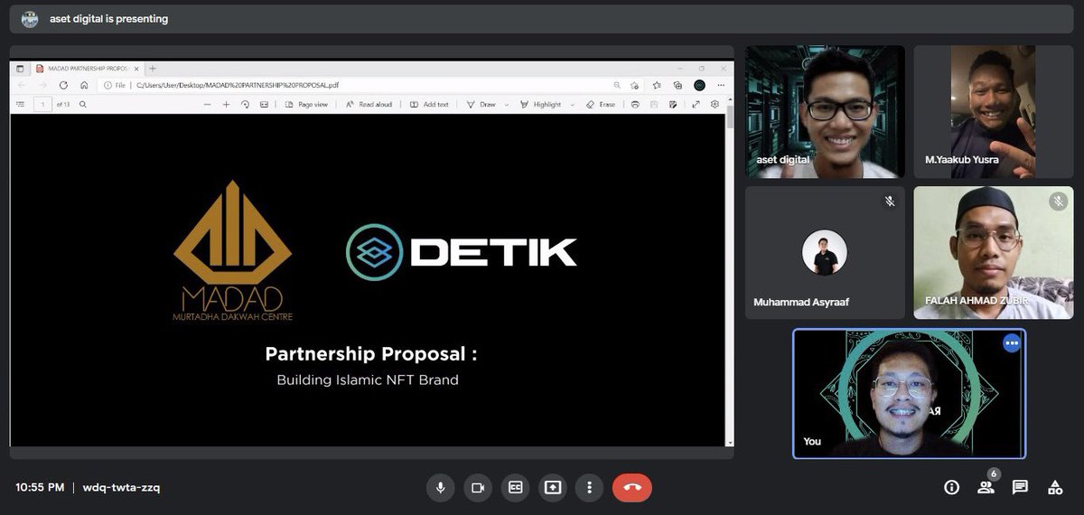 UPDATE ON MADAD X DETIK

MADAD and DETIK met last night to discuss turning MADAD into Islamic NFTs and promoting the Islamic NFT brand. 

MADAD will be established in the Metaverse in partnership with DETIK. This is only the start. Keep your eyes peeled.

$DTK #DAO #MADADXDETIK