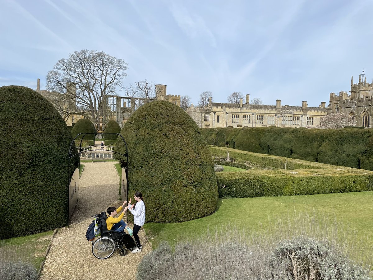 BeckyAnneMartin's tweet photo. The beautiful @SudeleyCastle and itβs sculptures and artworks π lovely way to spend a Sunday morning π #Genetics #Disability #profoundlearningdisability #wheelchair #Autism https://t.co/LHO6N310mU