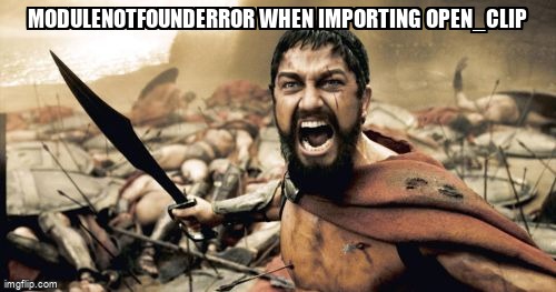 overflow_meme's tweet image. ModuleNotFoundError When Importing open_clip stackoverflow.com/questions/7181… #modulenotfounderror #python #clip