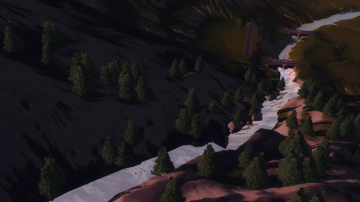 boringbonestv's tweet photo. by divine intervention in my psyche, we got a wonderful lake! Disregard the lake above, as there is a waterfall effect to cover it and I'm still going to glide the terrain <3 This is going to be amazing! #Pleasantview #Boringbones https://t.co/0lSlowcI5A